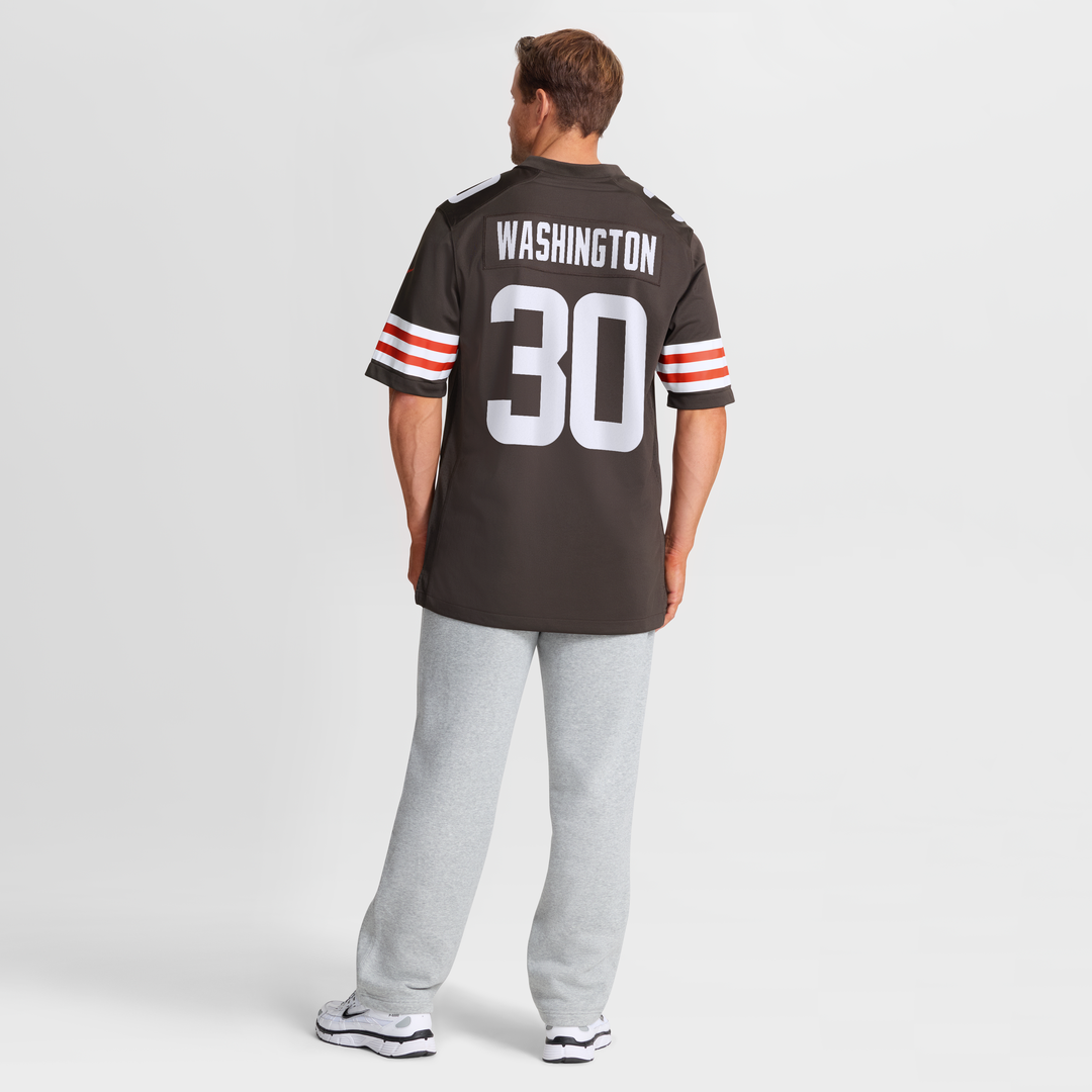 Cleveland Browns Zion Washington Nike Brown Game Jersey product image 3