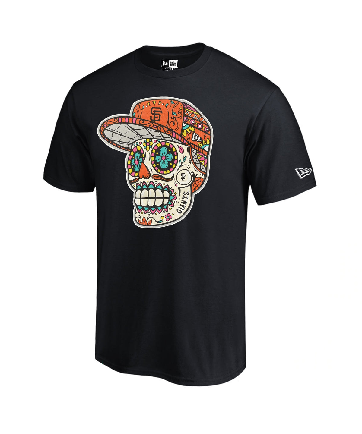 NEW ERA SAN FRANCISCO GIANTS Men SUGAR SKULL T-SHIRT-BLACK product image 1, provided for visual reference and product detail