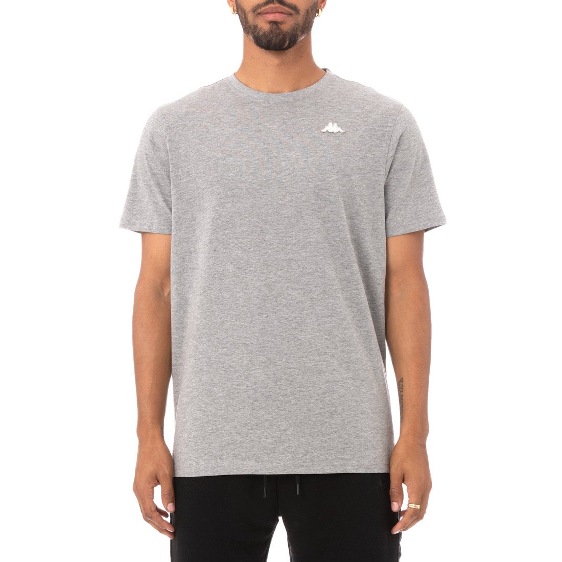 Kappa Authentic Gavle T-Shirt - Grey product image 1, provided for visual reference and product detail review