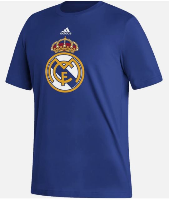 ADIDAS REAL MADRID SS ULTIMATE T-Shirt - BLUE product image 1, provided for visual reference and product detail review