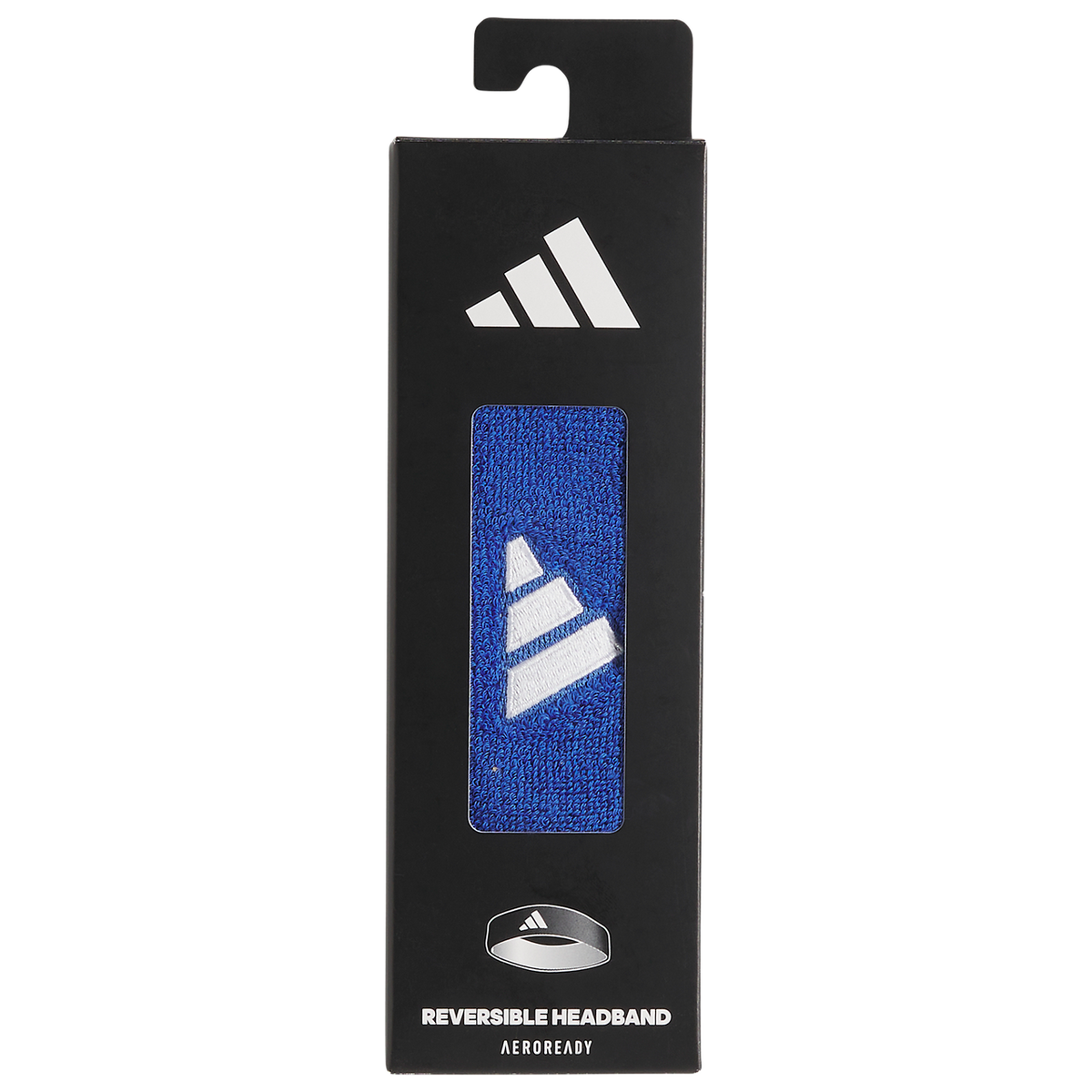 Adidas Interval 2.0 Reversible Headband - Blue/White product image 3, provided for visual reference and product detail review