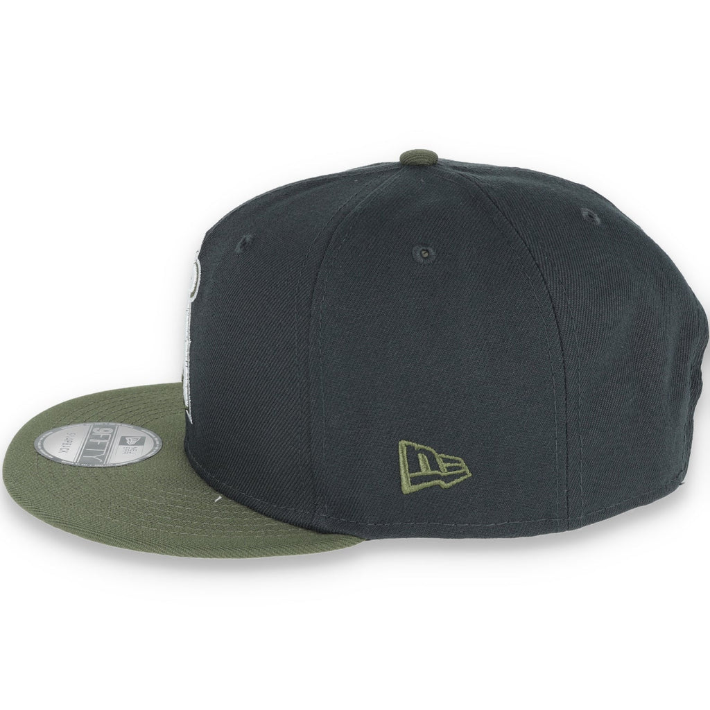 New Era Los Angeles Angels 2-Tone Color Pack Snapback Hat - Grey/Olive product image 4, provided for visual reference and