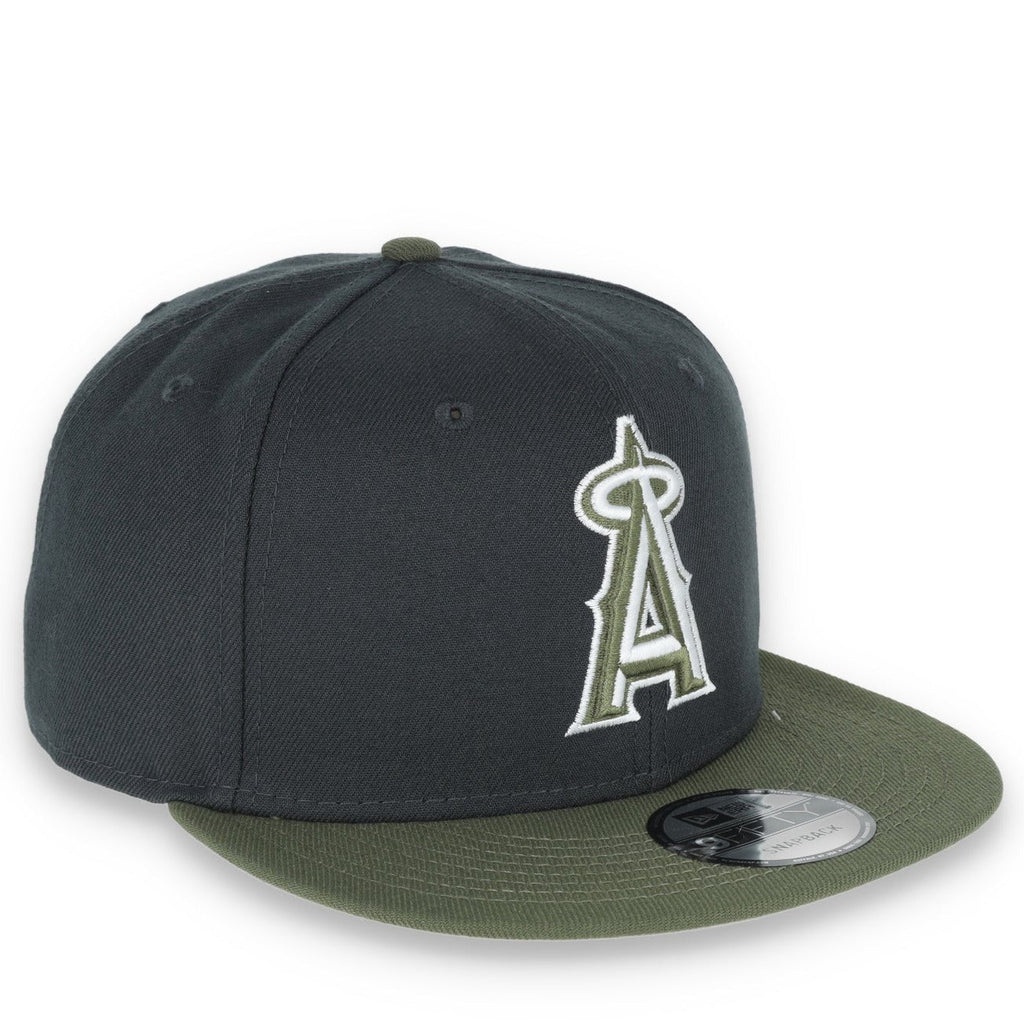 New Era Los Angeles Angels 2-Tone Color Pack Snapback Hat - Grey/Olive product image 1, provided for visual reference and