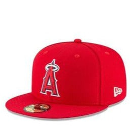 Angels New Era Home Authentic Collection 59Fifty Fitted-On-Field Collection Red/White product image 2, provided for visual