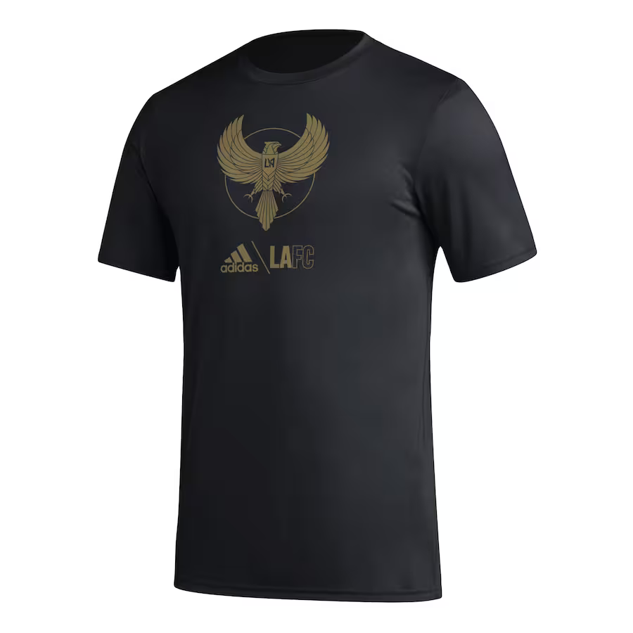 ADIDAS Men LAFC Black Icon T-Shirt product image 1, provided for visual reference and product detail review