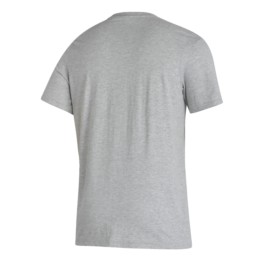 Adidas Manchester United Lockup T-Shirt - Heathered Gray product image 2, provided for visual reference and product detail