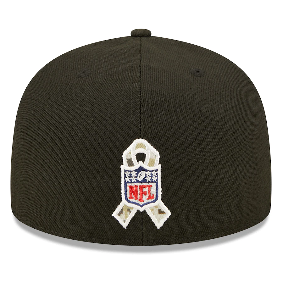 New Era Las Vegas Raiders Salute To Service 59FIFTY Fitted Hat 2022 product image 4, provided for visual reference and