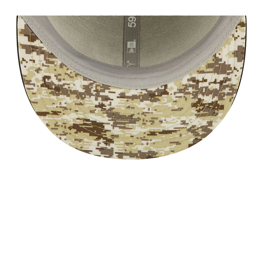 New Era Las Vegas Raiders Salute To Service 59FIFTY Fitted Hat 2022 product image 5, provided for visual reference and