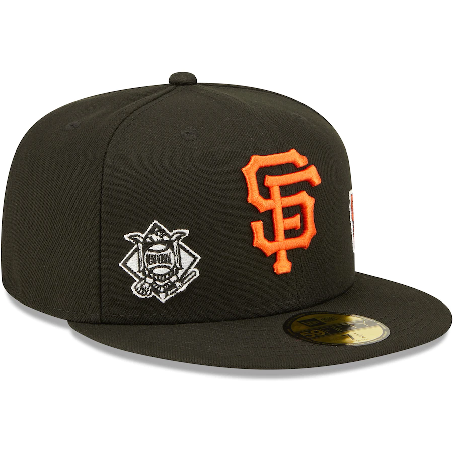 New Era San Francisco Giants Identity 59FIFTY Fitted Hat - Black product image 3, provided for visual reference and product