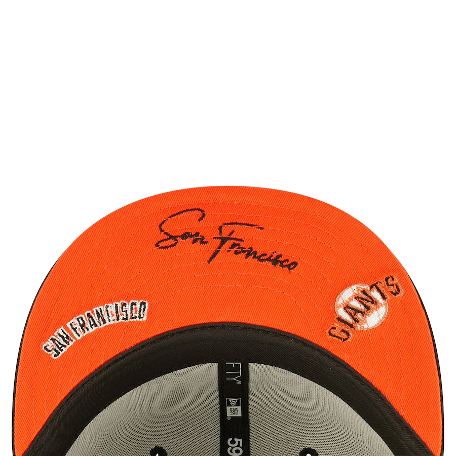 New Era San Francisco Giants Identity 59FIFTY Fitted Hat - Black product image 5, provided for visual reference and product