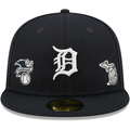 New Era Detroit Tigers Identity 59FIFTY Fitted Hat - Navy product image 1, provided for visual reference and product detail