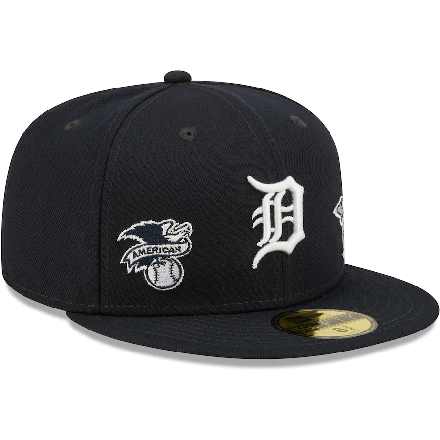 New Era Detroit Tigers Identity 59FIFTY Fitted Hat - Navy product image 3, provided for visual reference and product detail