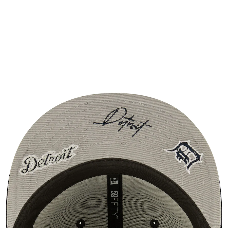 New Era Detroit Tigers Identity 59FIFTY Fitted Hat - Navy product image 5, provided for visual reference and product detail