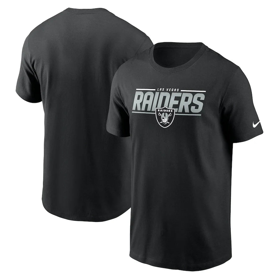 Nike Men Las Vegas Raiders Short Sleeve T-Shirt-Black product image 2, provided for visual reference and product detail