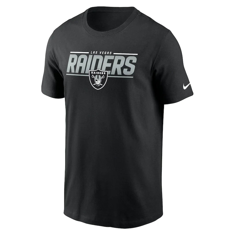Nike Men Las Vegas Raiders Short Sleeve T-Shirt-Black product image 1, provided for visual reference and product detail