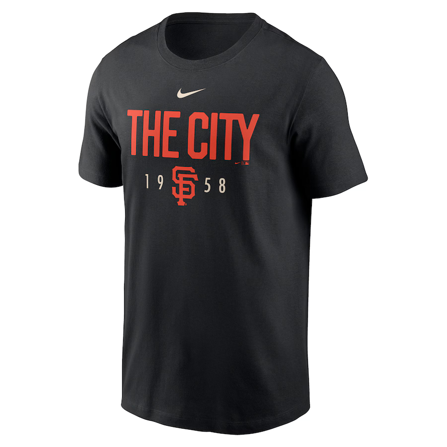 Nike Men San Francisco Giants The City Local Team T-Shirt - Black product image 1, provided for visual reference and product