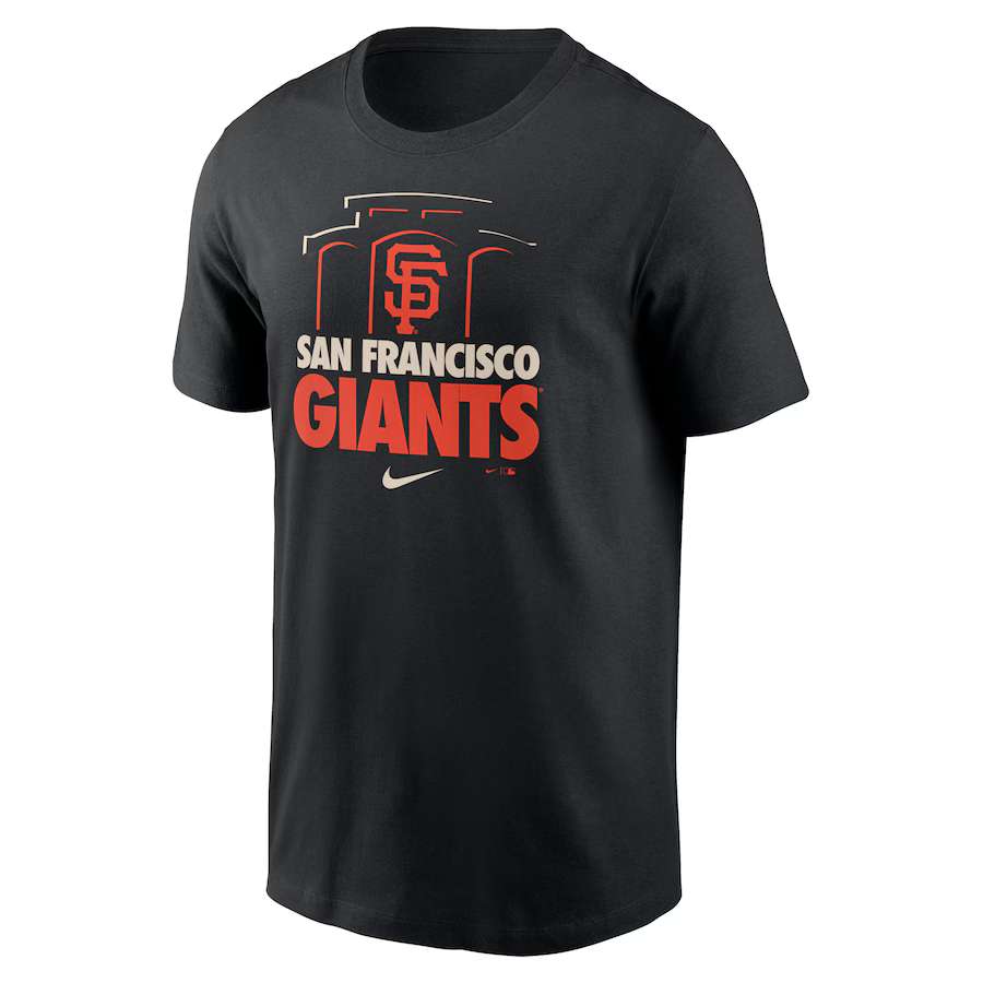 Nike San Francisco Giants Local Transportation T-Shirt - Black product image 1, provided for visual reference and product