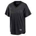 Los Angeles Dodgers Nike Pitch Black Fashion Replica Jersey - Black product image 1, provided for visual reference and