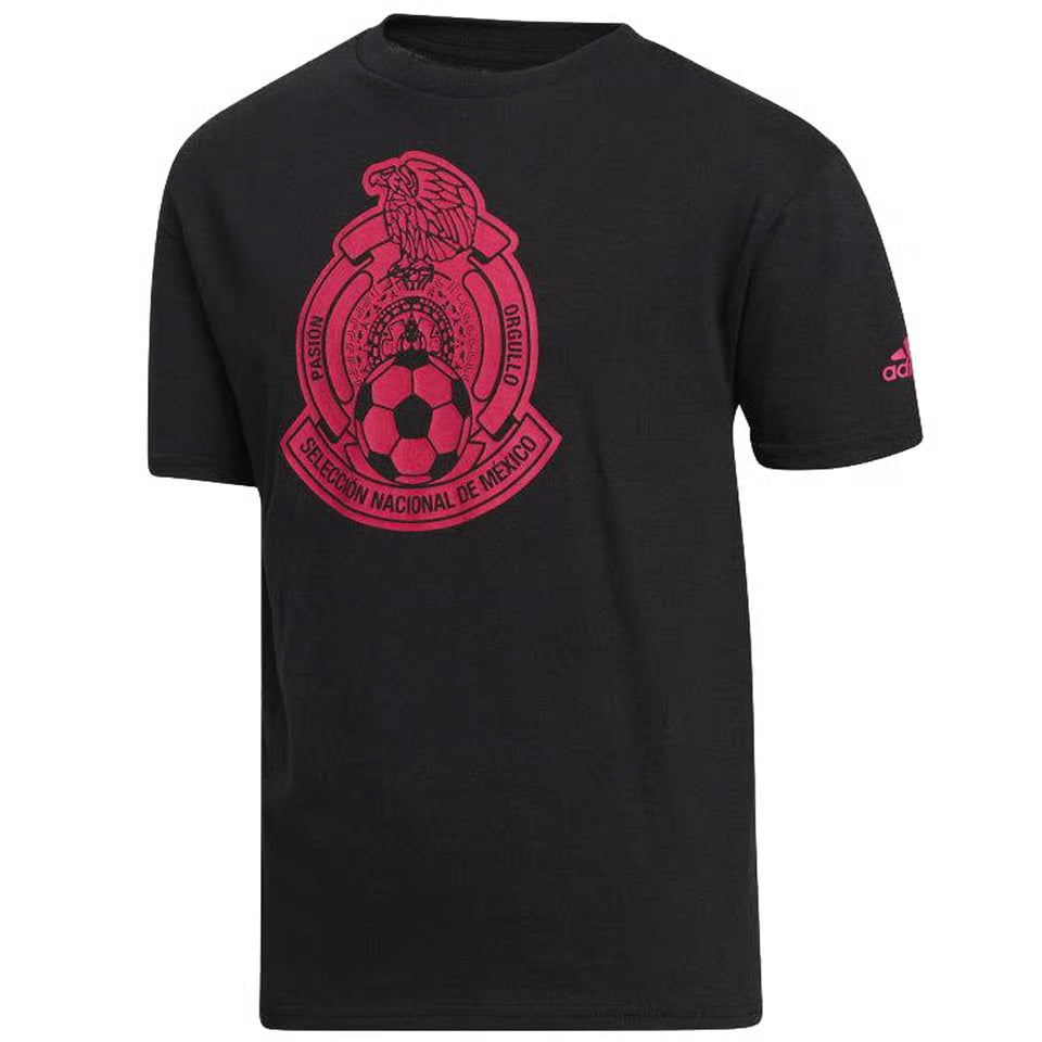 Adidas Youth Mexico Amplifier Ss T-Shirt-Black product image 1, provided for visual reference and product detail review
