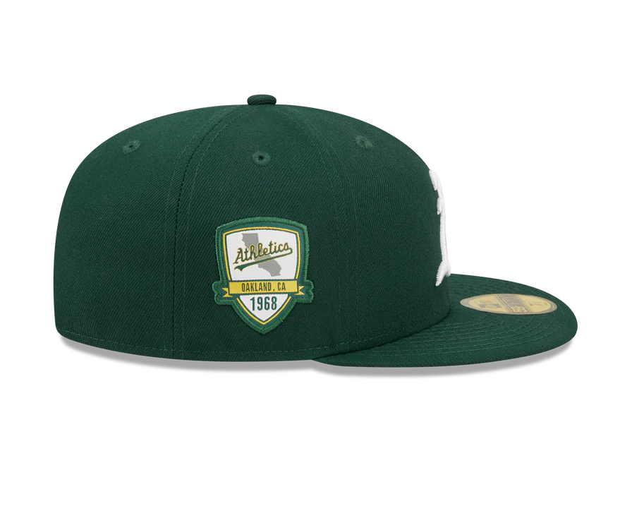 New Era Oakland Athletics Inaugural Season Patch 59Fifty Fitted Hat product image 4, provided for visual reference and