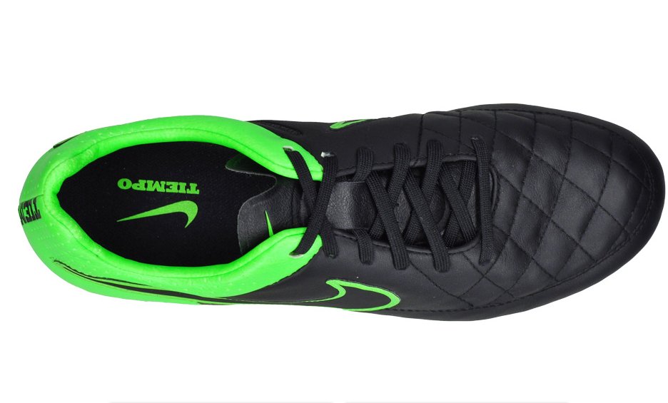 Nike Tiempo LEGACY FG-BLACK/BLACK GREEN product image 4, provided for visual reference and product detail review