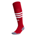 Adidas 3 Stripe Hoop Socks-Red/White product image 1, provided for visual reference and product detail review