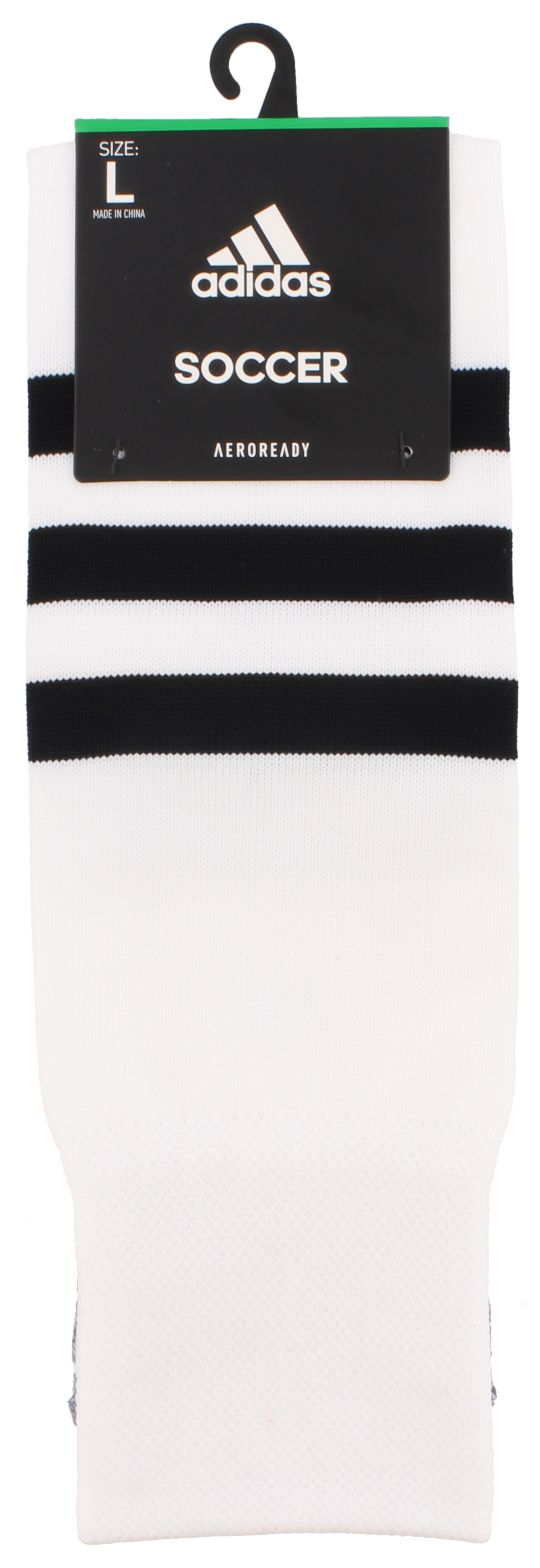 Adidas 3 Stripe Hoop Socks-White/Black product image 6, provided for visual reference and product detail review
