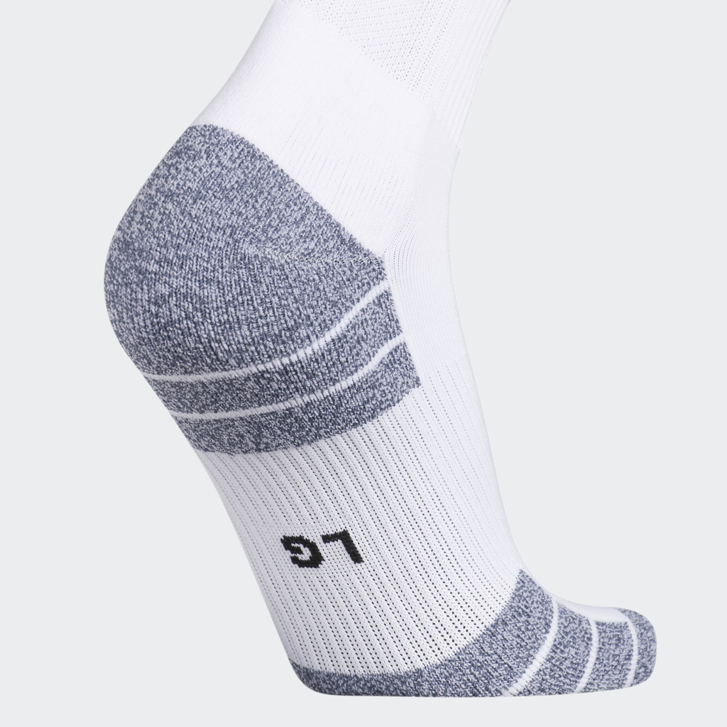 Adidas 3 Stripe Hoop Socks-White/Black product image 5, provided for visual reference and product detail review