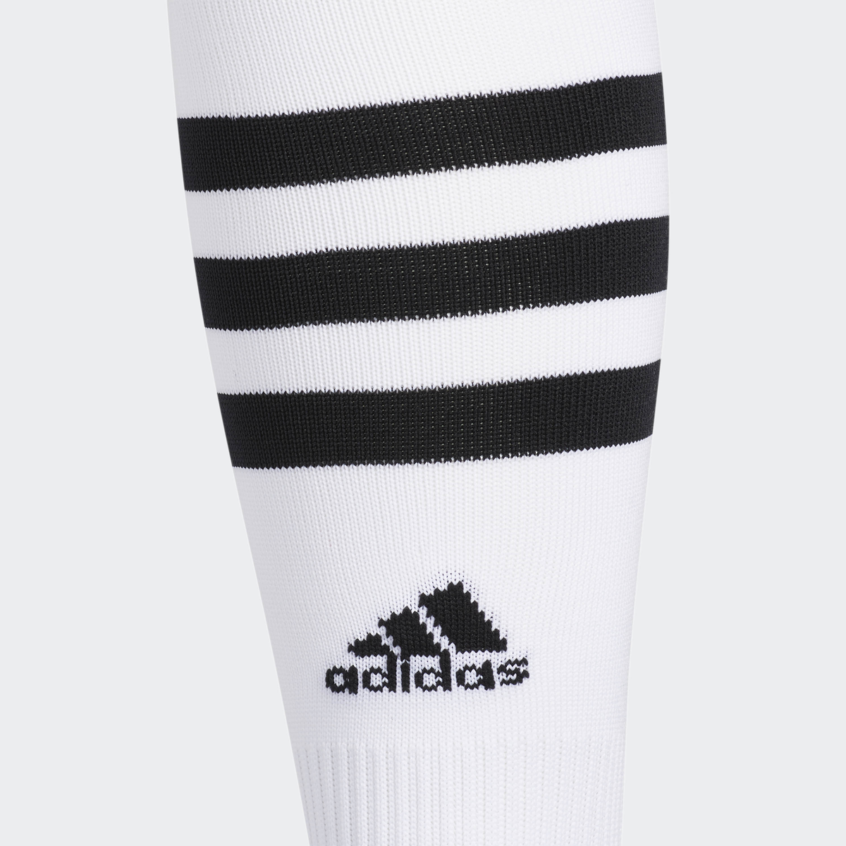 Adidas 3 Stripe Hoop Socks-White/Black product image 4, provided for visual reference and product detail review
