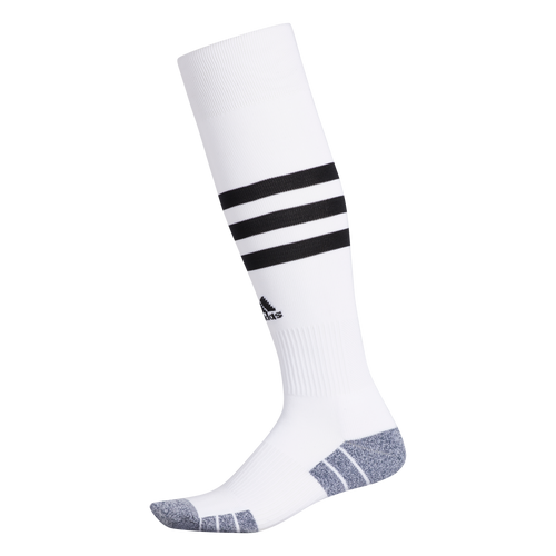 Adidas 3 Stripe Hoop Socks-White/Black product image 2, provided for visual reference and product detail review