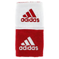 Adidas Climalite Reversible Wristbands - Red/White product image 1, provided for visual reference and product detail review