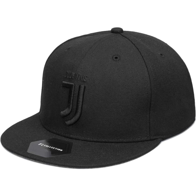 Fi Collections Juventus F.C. Blackout Fitted Hat-Black/Black product image 1, provided for visual reference and product