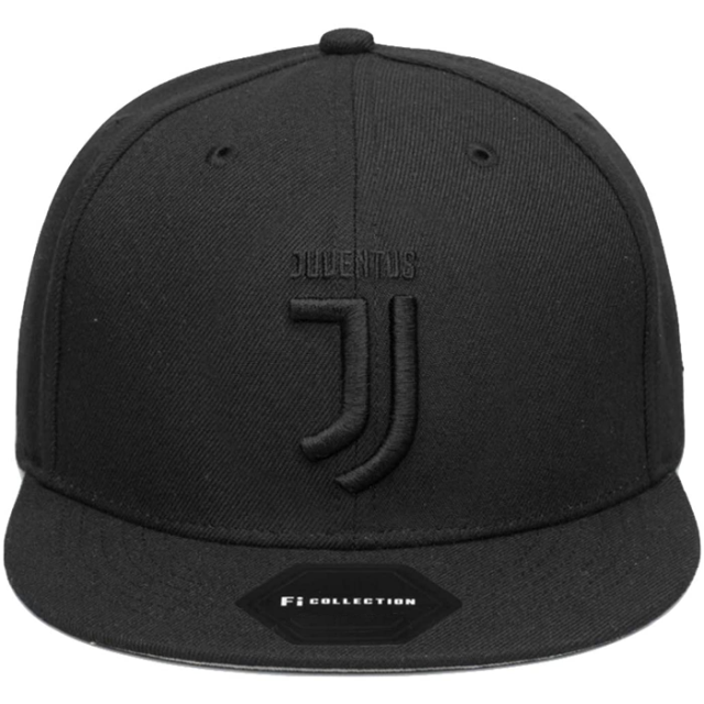 Fi Collections Juventus F.C. Blackout Fitted Hat-Black/Black product image 2, provided for visual reference and product