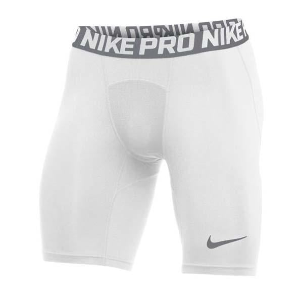 Nike Men Nike Pro Compression Shorts - White/Grey product image 1, provided for visual reference and product detail review