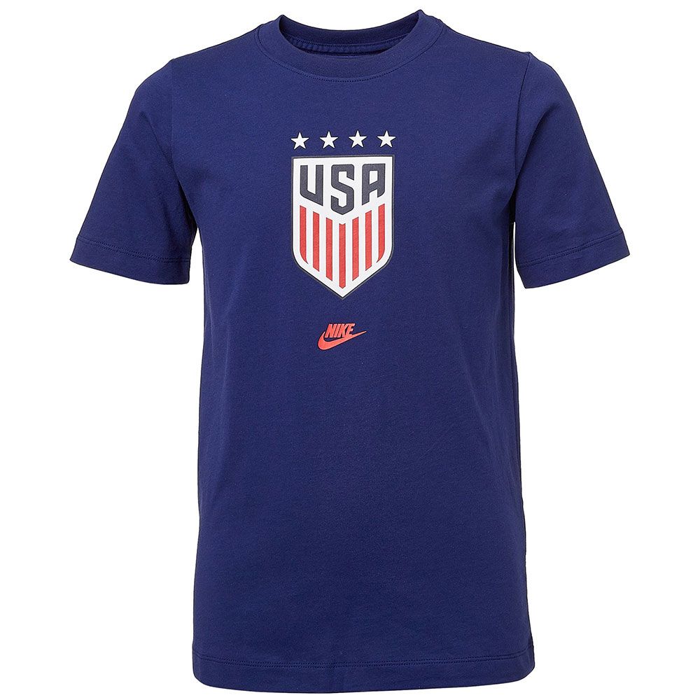 Nike Youth USWNT 4-Star Crest T-Shirt - Nevy product image 1, provided for visual reference and product detail review