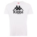 Kappa Men Authentic Estessi T-shirt - White/Black product image 1, provided for visual reference and product detail review