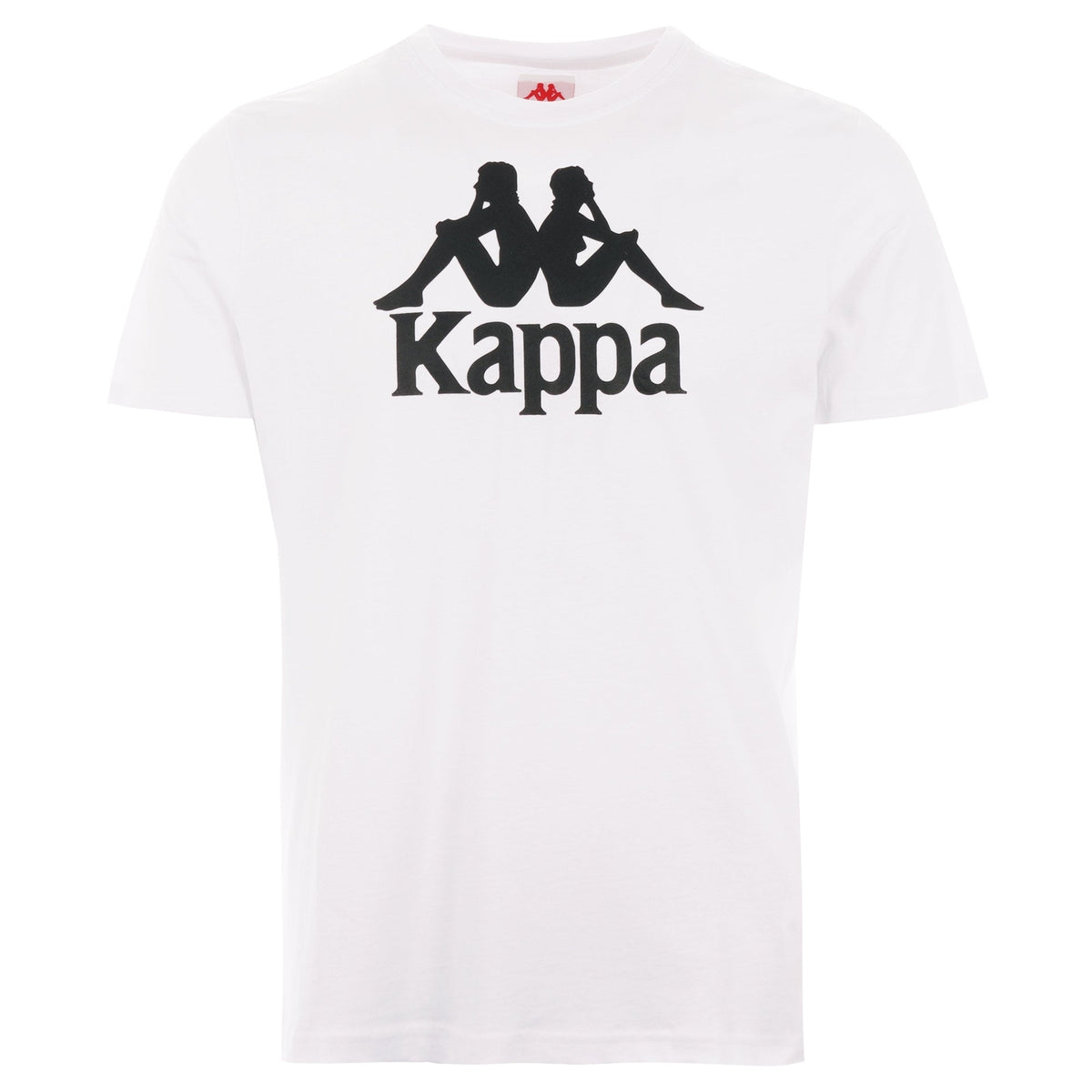 Kappa Men Authentic Estessi T-shirt - White/Black product image 1, provided for visual reference and product detail review