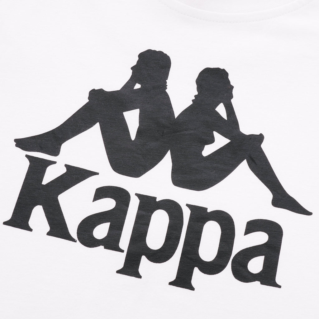 Kappa Men Authentic Estessi T-shirt - White/Black product image 3, provided for visual reference and product detail review