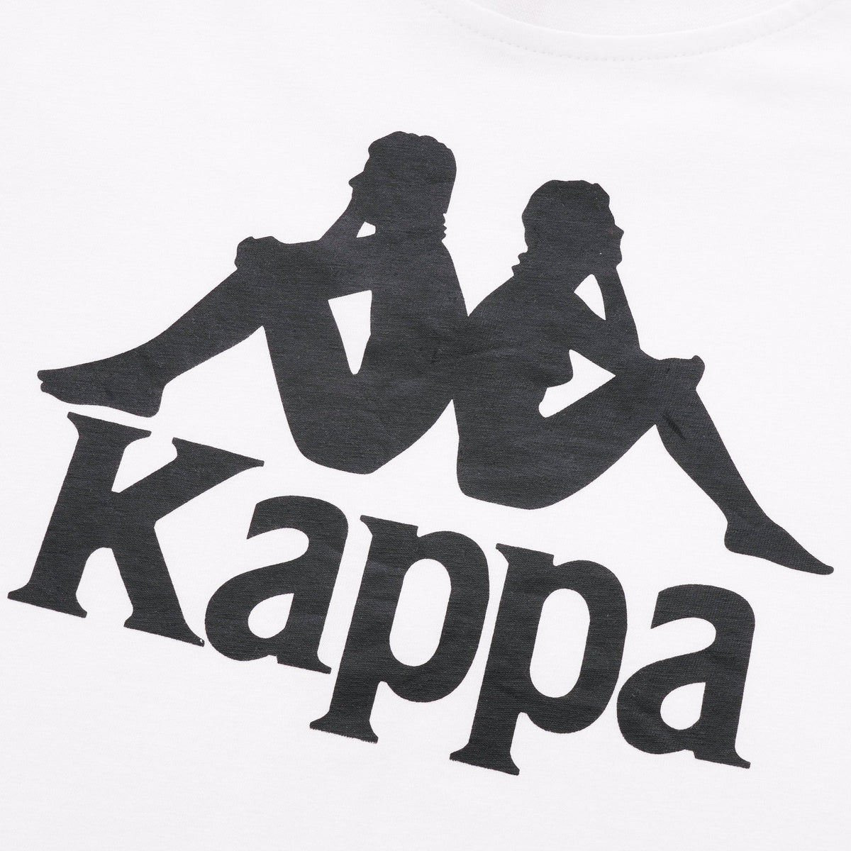 Kappa Men Authentic Estessi T-shirt - White/Black product image 3, provided for visual reference and product detail review