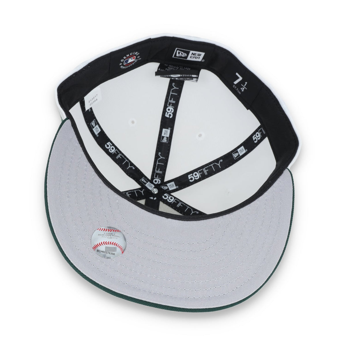 New Era Oakland Athletics State View E1 59FIFTY-White/Green product image 7, provided for visual reference and product