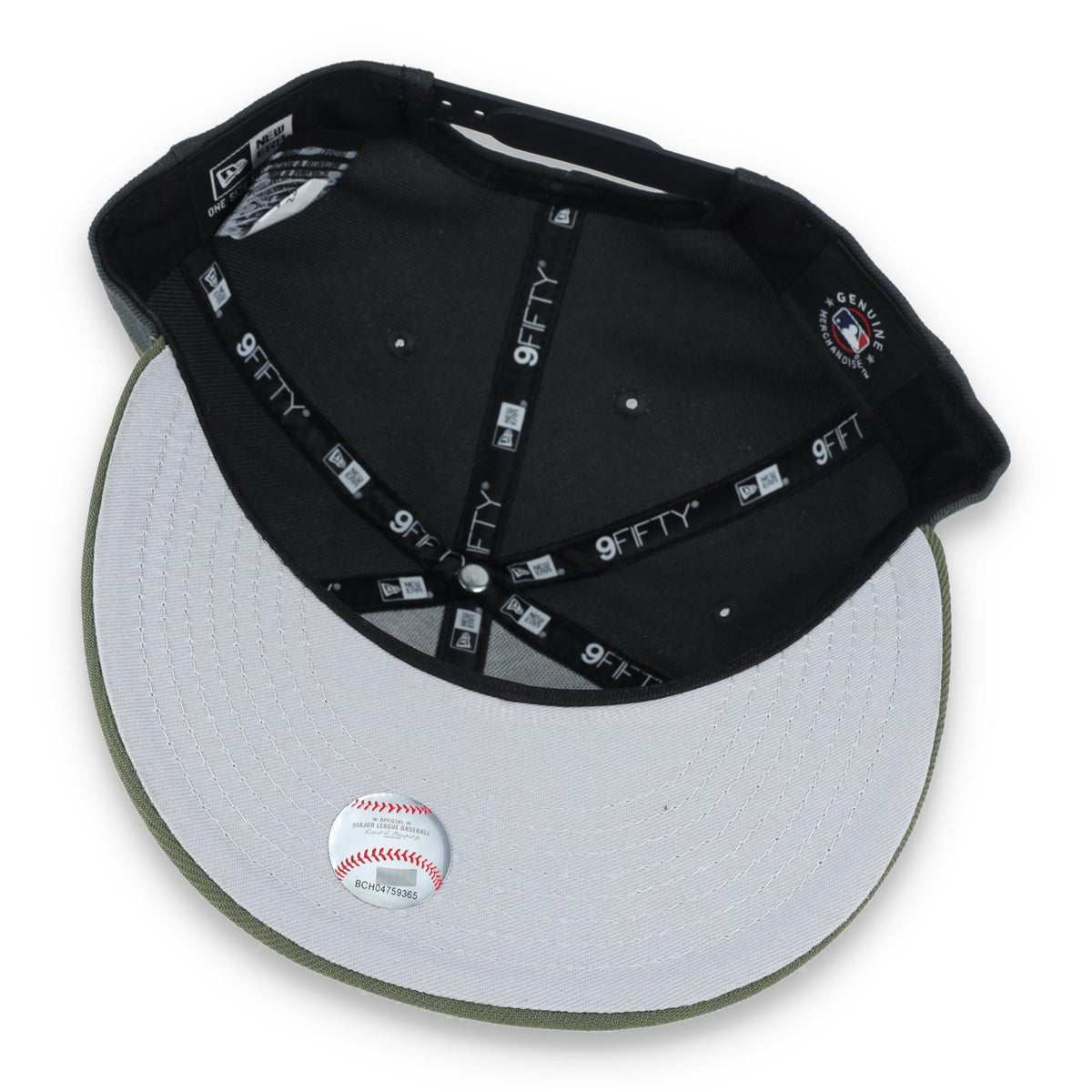 New Era Pittsburgh Pirates 2-Tone Color Pack 9FIFTY Snapback Hat - Grey/Olive product image 7, provided for visual reference