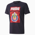 PUMA Men Chivas Culture T-Shirt - Navy product image 1, provided for visual reference and product detail review