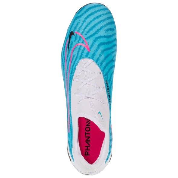 Nike Phantom GX Pro FG-BLACK/SUMMIT WHITE-BALTIC BLUE/PINK BLAST-WHITE-LASER BLUE product image 10, provided for visual