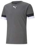 PUMA teamRISE Jersey - Smoked Pearl-Puma Black-Puma White product image 1, provided for visual reference and product detail