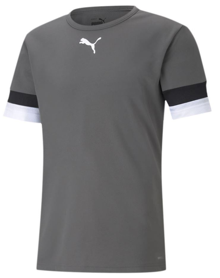PUMA teamRISE Jersey - Smoked Pearl-Puma Black-Puma White product image 1, provided for visual reference and product detail