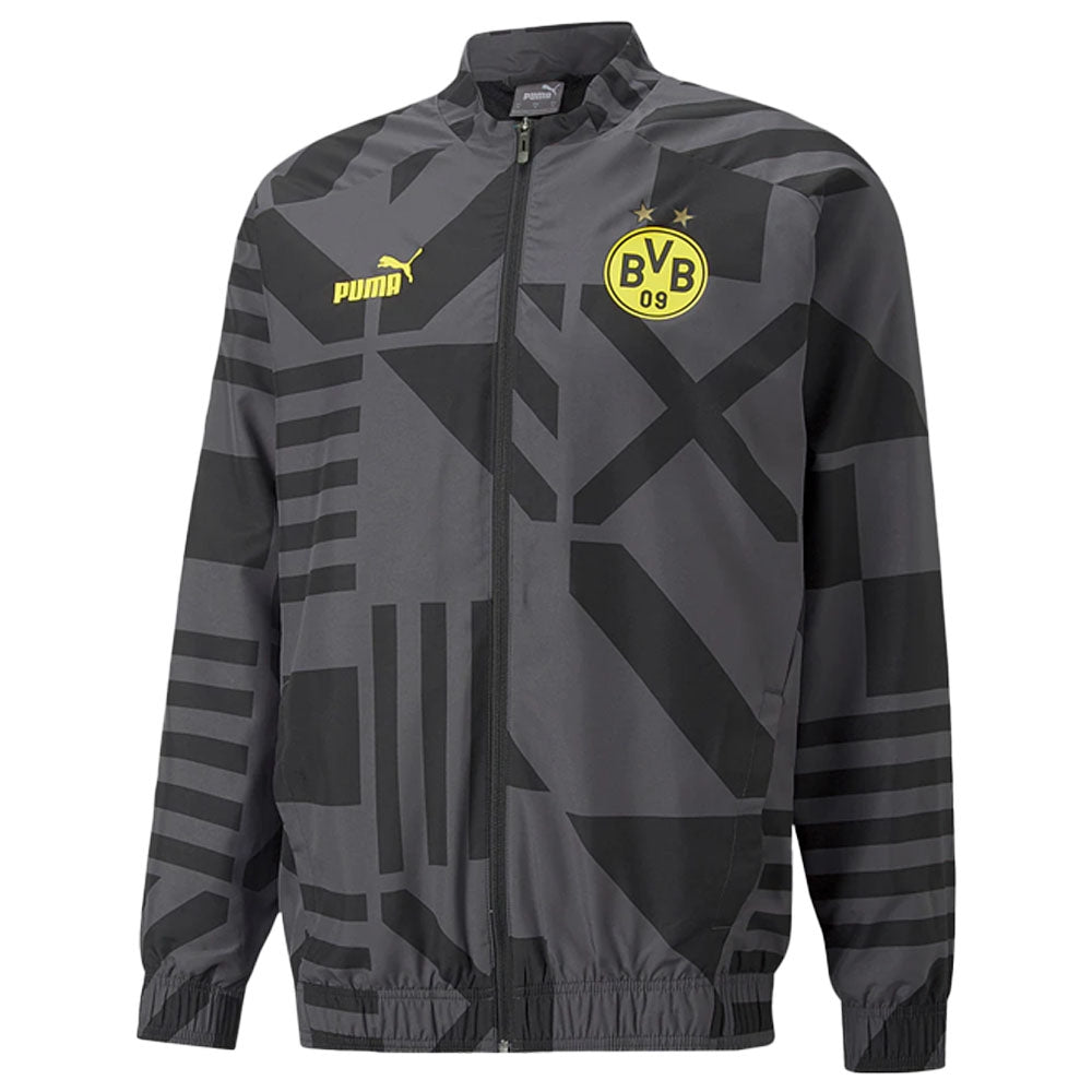 Puma Borussia Dortmund Pre-Match Jacket product image 1, provided for visual reference and product detail review