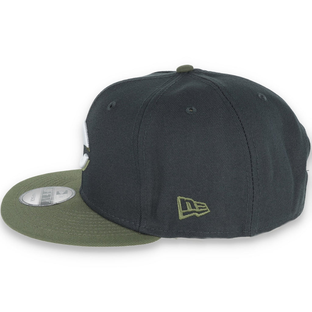 New Era Cincinnati Reds 2-Tone Color Pack 9FIFTY Snapback Hat- Grey/Olive product image 4, provided for visual reference and