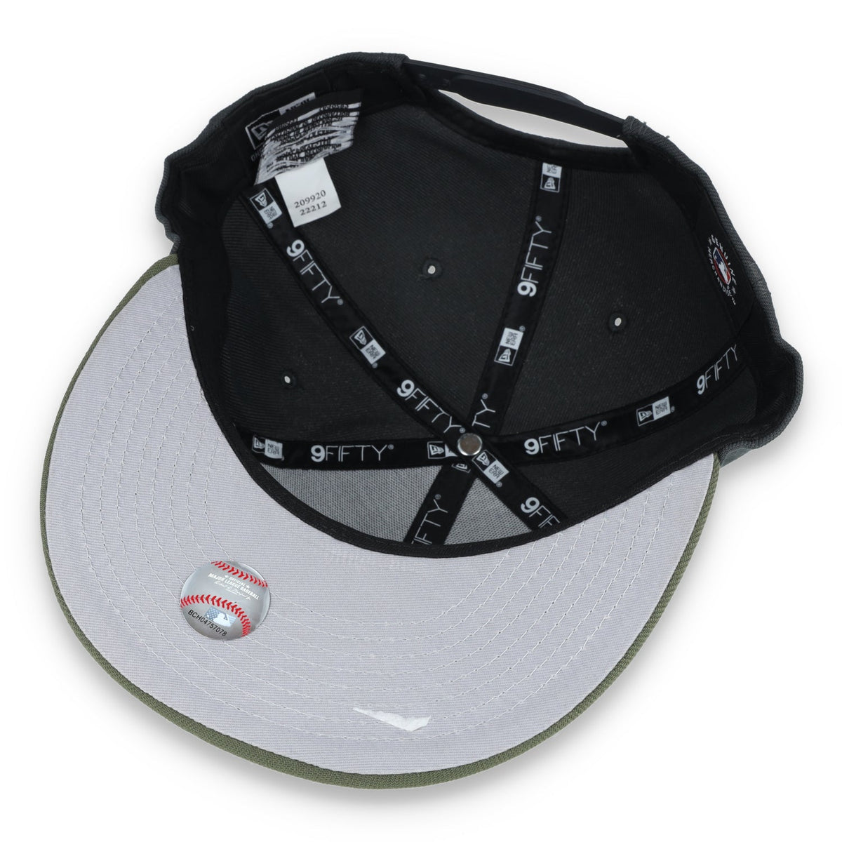 New Era Cincinnati Reds 2-Tone Color Pack 9FIFTY Snapback Hat- Grey/Olive product image 7, provided for visual reference and