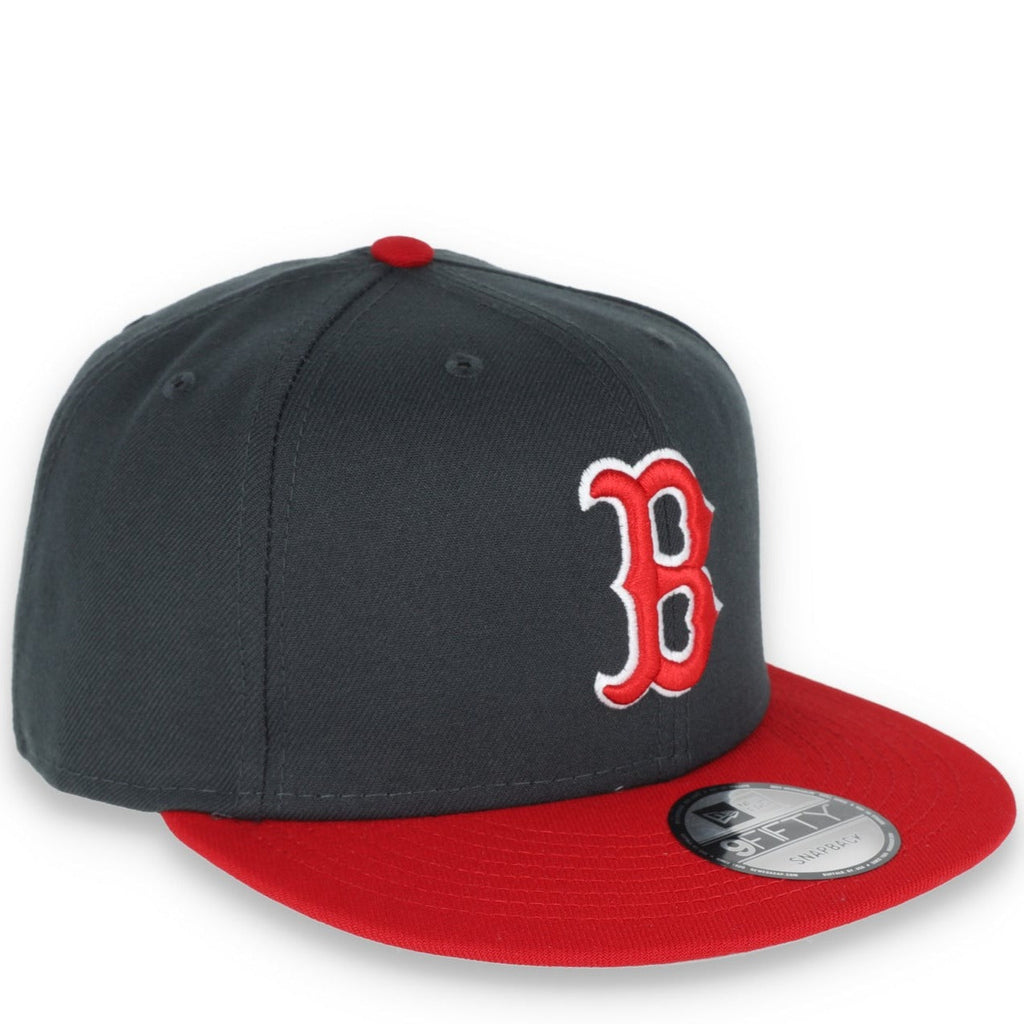 New Era Boston Red Sox 2-Tone Color Pack 9FIFTY Snapback Hat -Grey/Scarlet product image 1, provided for visual reference