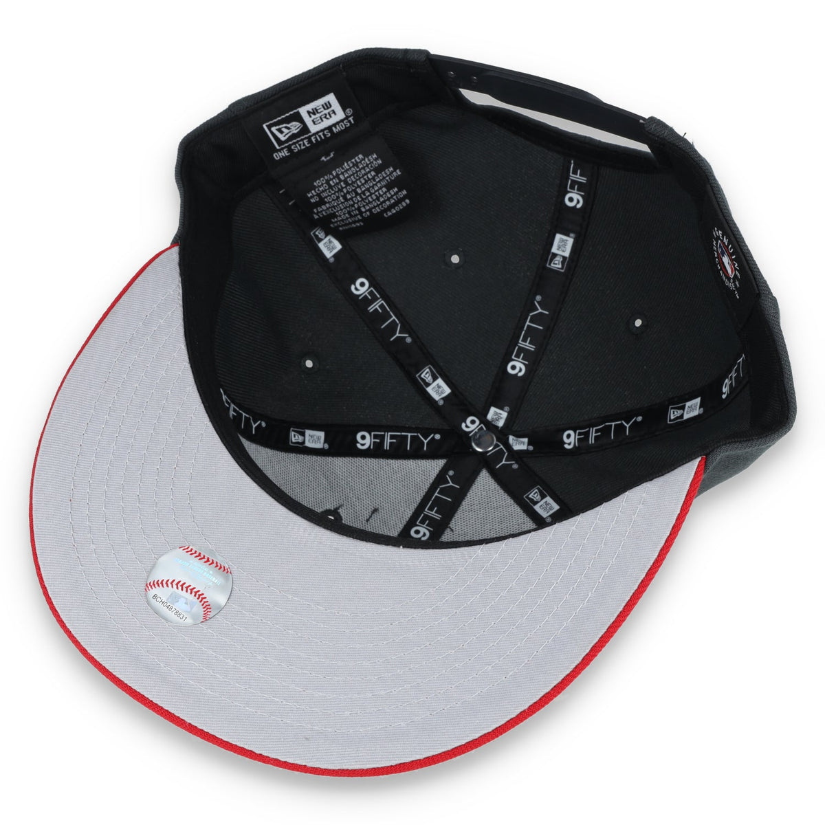 New Era Boston Red Sox 2-Tone Color Pack 9FIFTY Snapback Hat -Grey/Scarlet product image 7, provided for visual reference